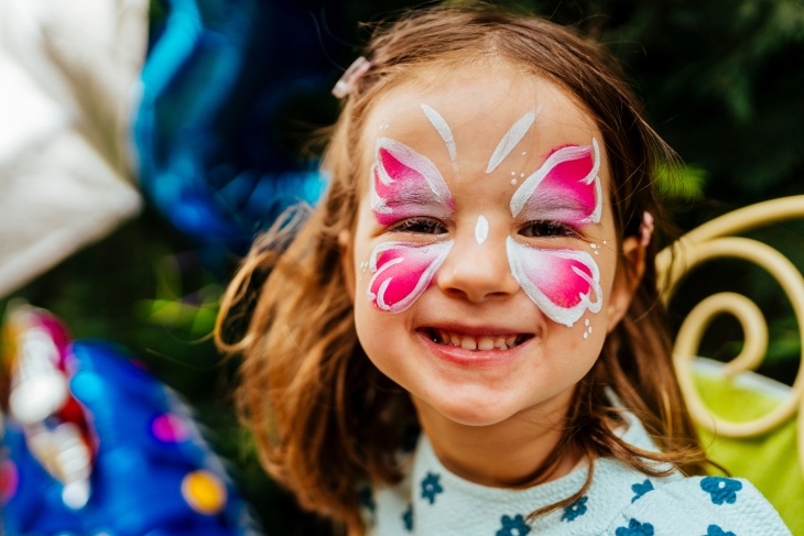 kinderen schmink vlinder